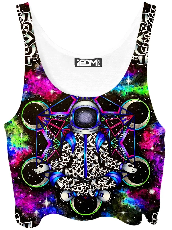 Cosmonaut Crop Top Satin Blend Silk Blend Wool Blend
