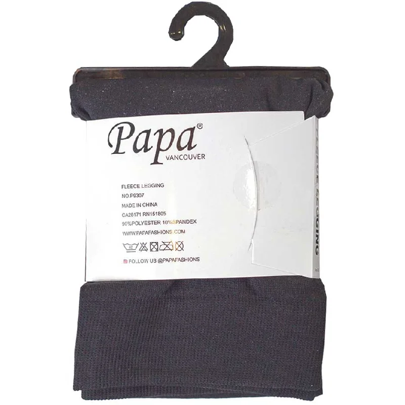 Papa Fashions Women's Fleece Lined Leggings Elegant Satin Finish Leggings