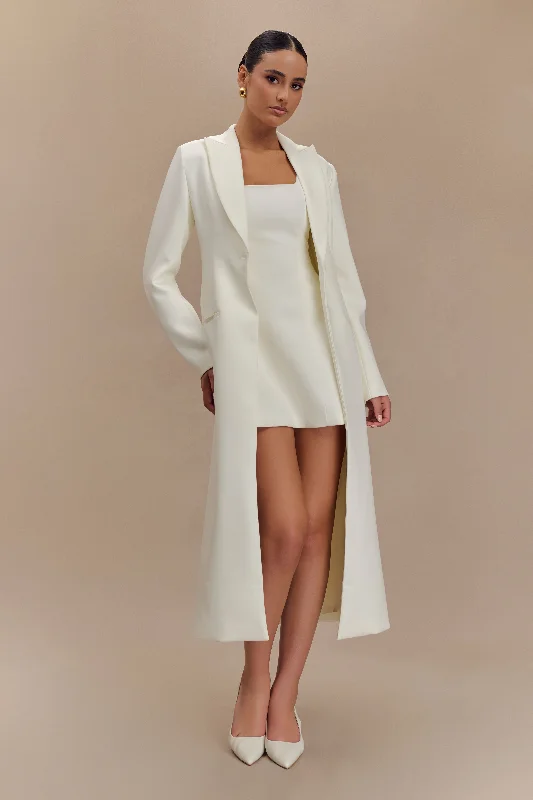 Caviar Suiting Coat - Ivory Blouse Shirt Tunic