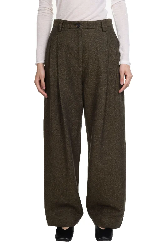 Extra Long Straight Trousers Green Trousers Leisure Comfortable