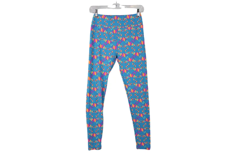 LuLaRoe Blue Pattern Legging | One Size Elegant Black Leggings