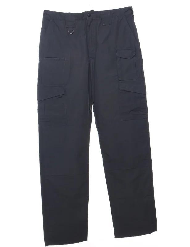Dark Grey Cargo Trousers - W34 L36 Trousers Handmade Artisanal