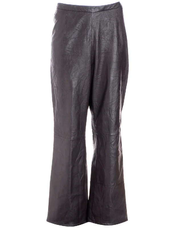 Label Bella Leather Cropped Trouser Trousers Review Highly