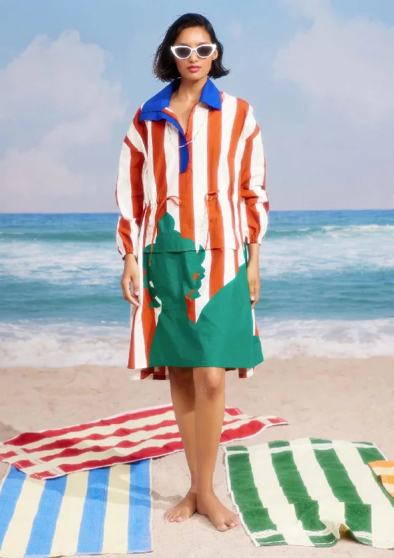 Candy crush pullover dress Mock Neck Pullover