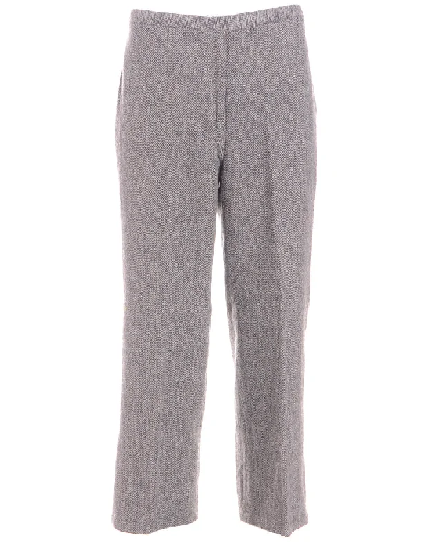 Label Cropped Dana Tapered Trousers Trousers Culottes Wide Leg