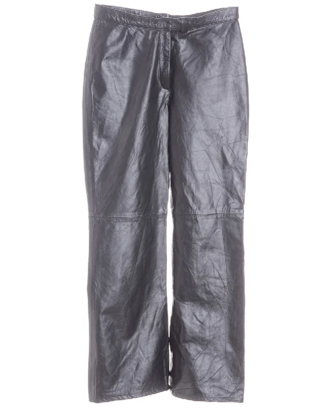 Label Bella Leather Cropped Trouser Trousers Corduroy Warm