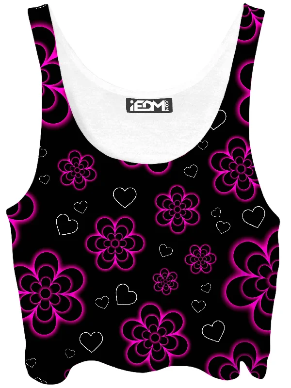 Tekno Flower Crop Top Plaid Crop Top Polka Dot Checkered