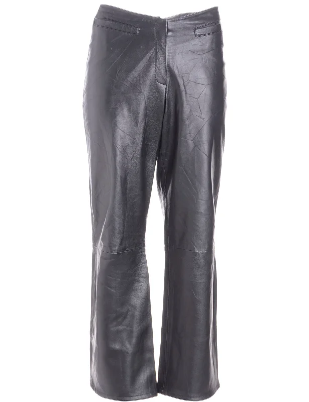 Label Bella Leather Cropped Trouser Trousers Custom Made