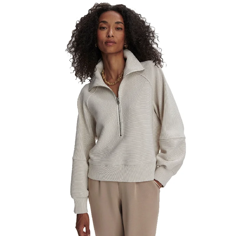 Varley Milano Half-Zip Womens Pullover Scalloped Neck Pullover