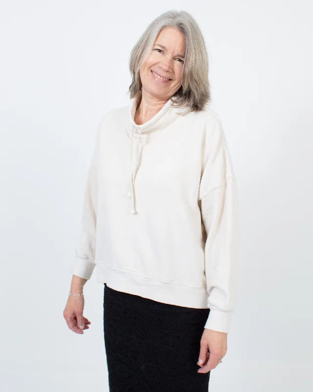 Drawstring Pullover Sweatshirt Slim Sleeve Pullover