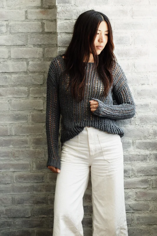 Knit Kit - Bay Street Pullover Bateau Neck Pullover