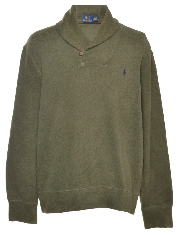2000s Ralph Lauren Plain Sweatshirt - L Hoodie with Double Zipper Versatile Adjustable 2000s Ralph Lauren Plain Sweatshirt - L Hoodie with Double Zipper Versatile Adjustable