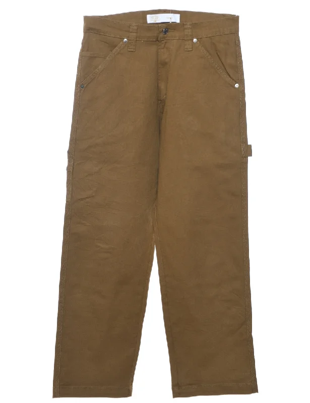 Levi's Brown Trousers - W32 L29 Trousers Lace Delicate