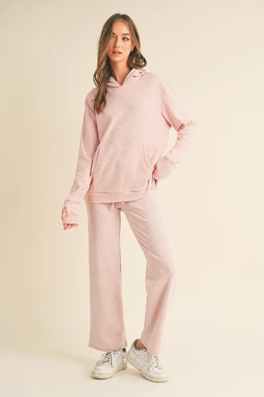 Women's Ultra Soft Pullover Hoodie and Sweatpants Set Kimono Neck Pullover