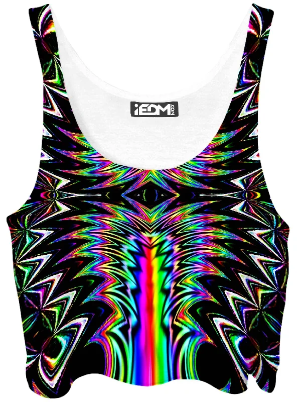 Growth Crop Top Embroidered Appliqued Beaded