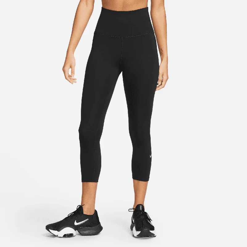 Nike One Women's Black High Rise Leggings Chic Workout Leggings