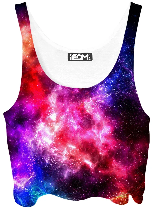 Galaxy Vibe Crop Top Chenille Fabric Brocade Fabric Lace Fabric