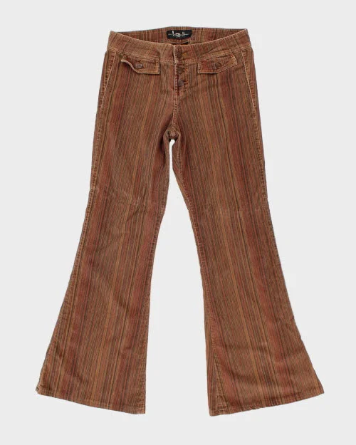 Vintage 90s L.E.I. Stripe Cord Trousers - W30 L31 Trousers practical easy-care
