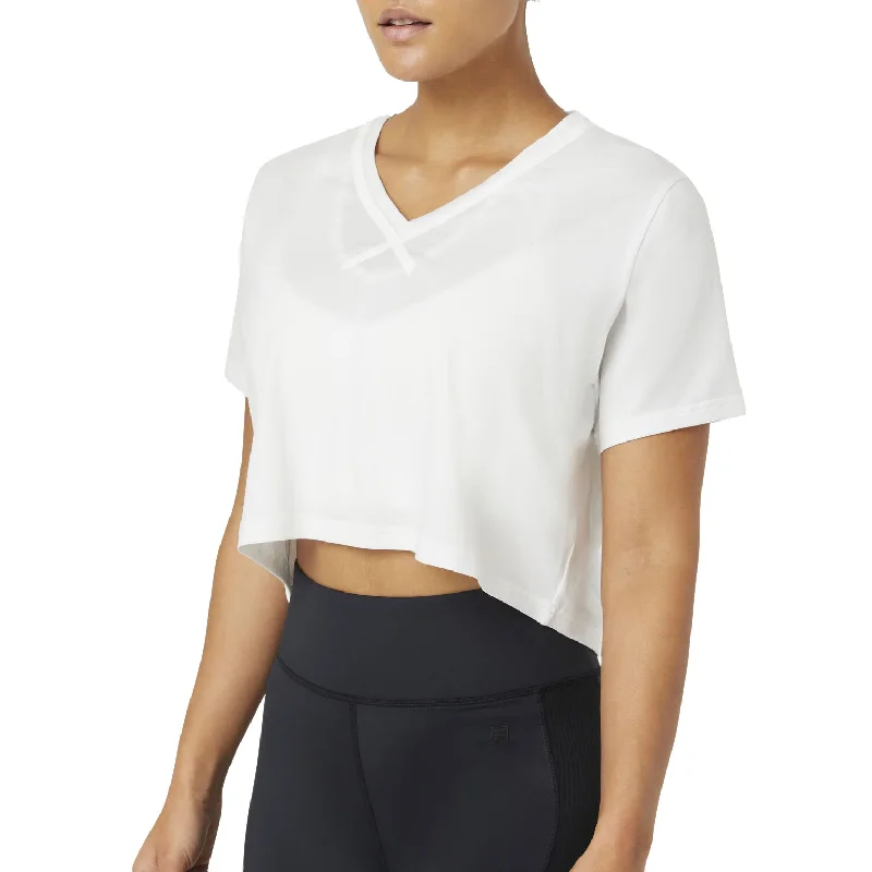 FILA Fi-Lux High-Lo Workout Womens Crop Top Casual Formal Business