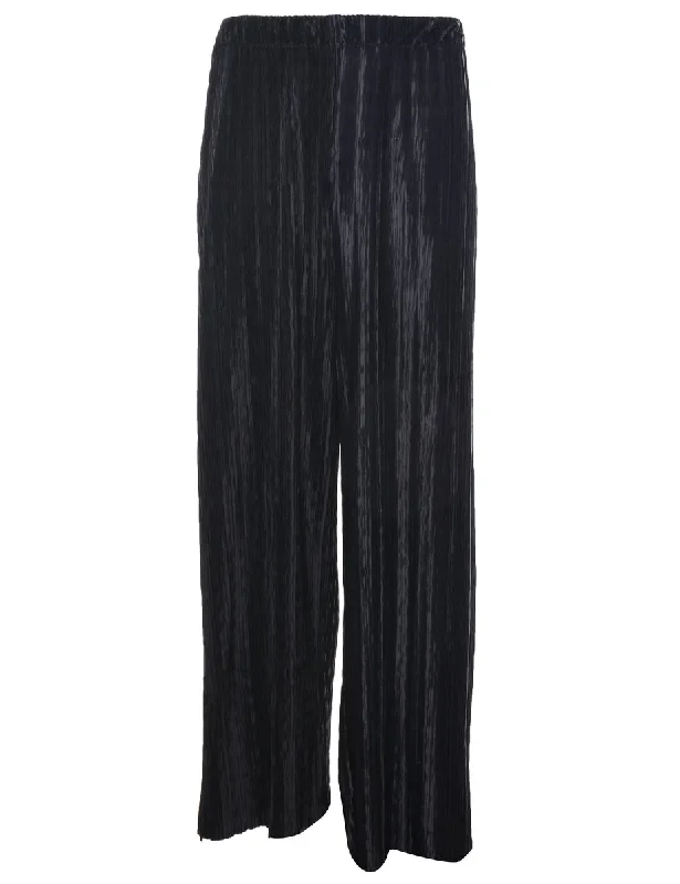 Flared Leg Black Trousers - W32 L27 Trousers Cargo Utility