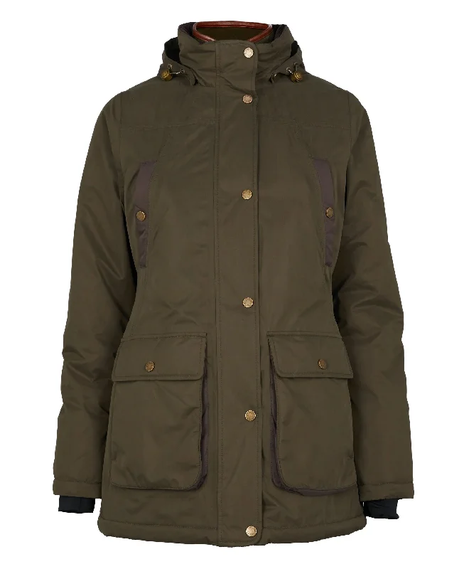 Stamford Country Coat - Khaki Striped Polka Dot Floral