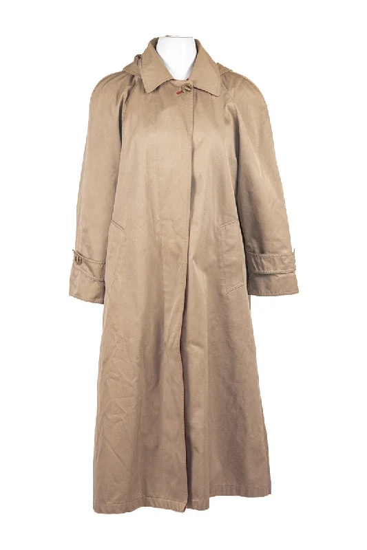 Vintage 1980's No Brand Trench Coat Cotton Linen Terry