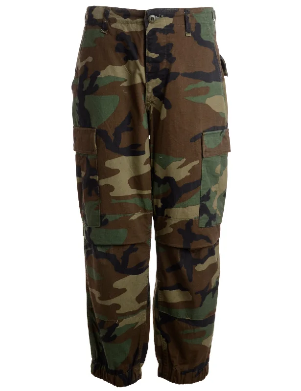 Label Kim Camo Trousers Trousers Velvet Soft