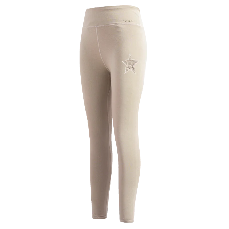 LEGGINGS MLB HOUSTON ASTROS NEUTRAL PARA MUJER Cozy Mid-Rise Workout Leggings