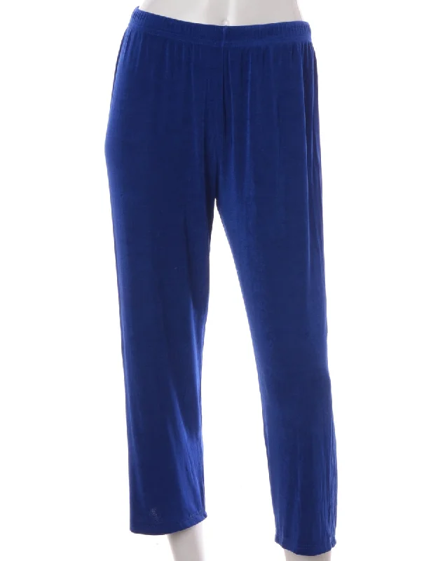 Label Lara Cropped Lycra Trouser Trousers Silk Elegant