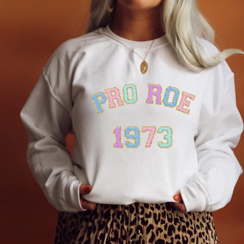Pro Roe Patch Inspired Retro Sweatshirt Hoodie with Logo Branding Identity