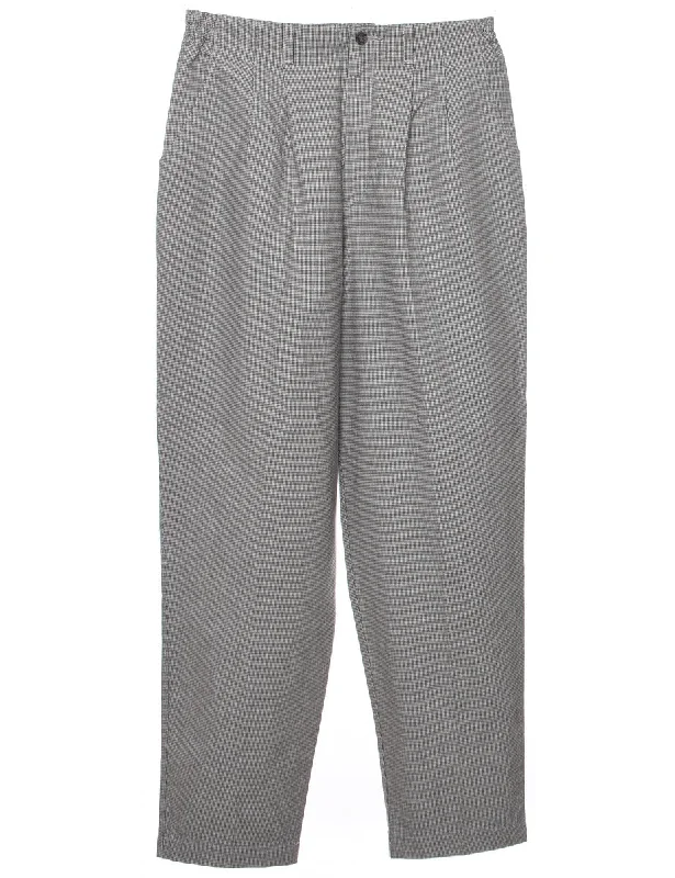 Lee Dogtooth Trousers - W31 L30 Trousers Solid Black
