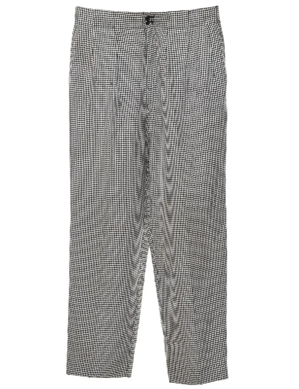 Dogtooth Trousers - W32 L29 Trousers sophisticated sleek