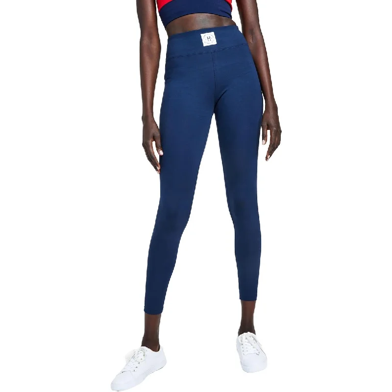 Tommy Hilfiger Sport Womens Logo Jersey Leggings Fashionable Quick-Dry Leggings