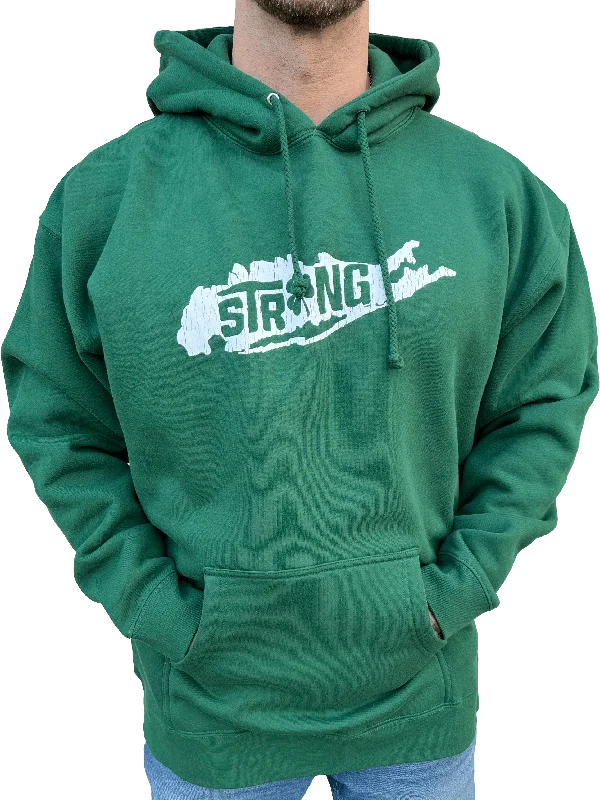 Long Island Strong Clover Hoodie Hoodie with Hem Detail Decorative Unique