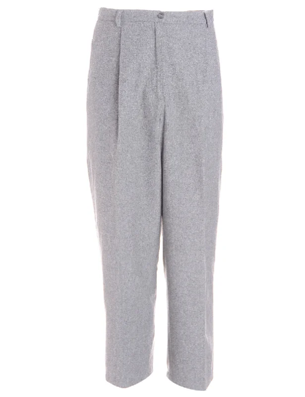 Label Cropped Dana Tapered Trousers Trousers Bootcut Casual