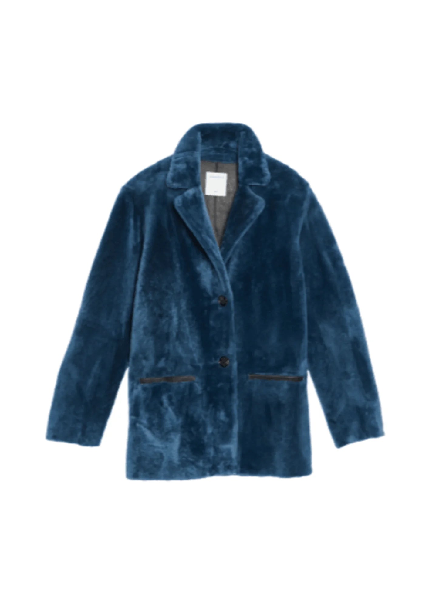 PETROL WINTER COAT Satin Silk Chiffon