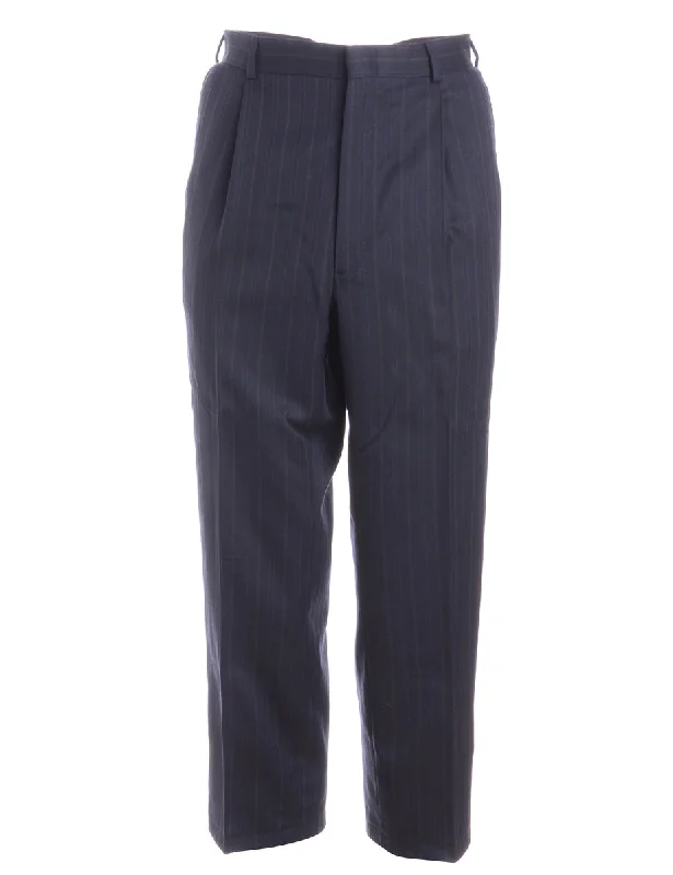 Label Lewis Cropped Smart Trousers - W34 Trousers Custom Made