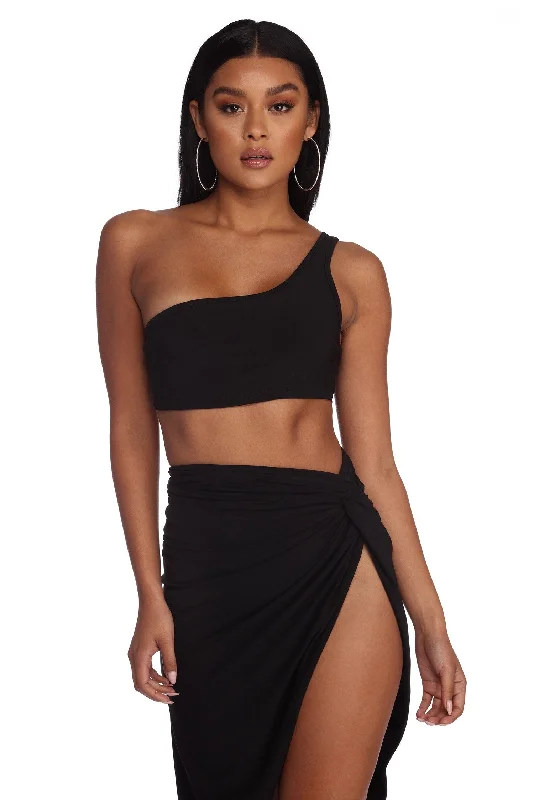 Bright And Early Crop Top Elegant Classic Vintage