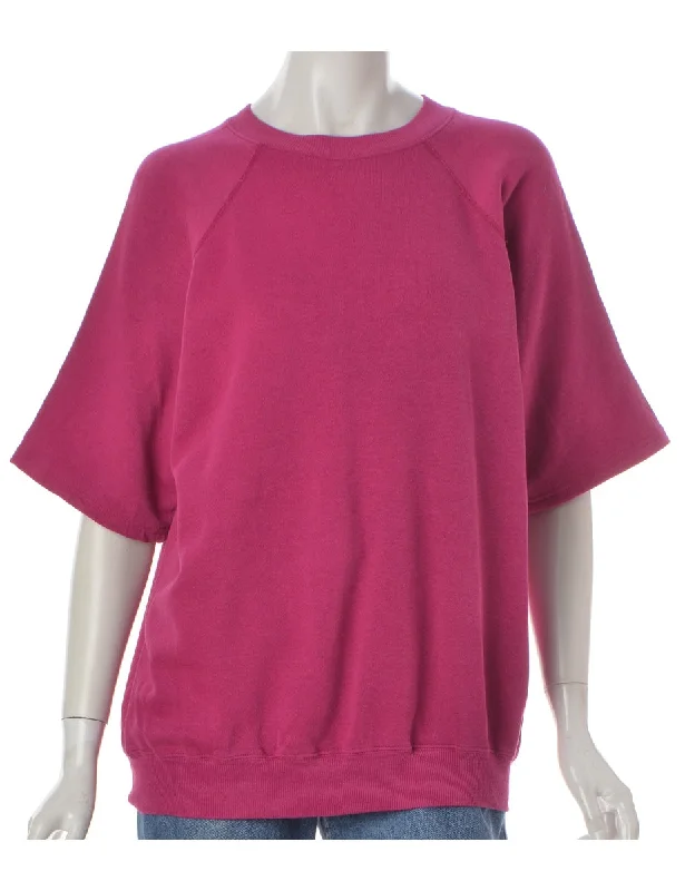 Label Teagan Cropped Sleeve Sweatshirt Zip Hoodie Drawstring Kangaroo Pocket