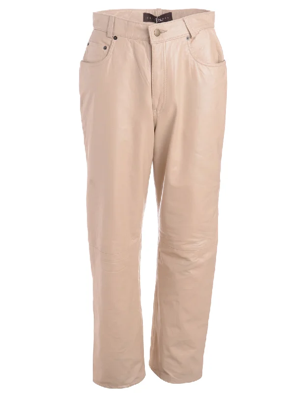 Label Bella Leather Cropped Trouser Trousers Floral Bohemian