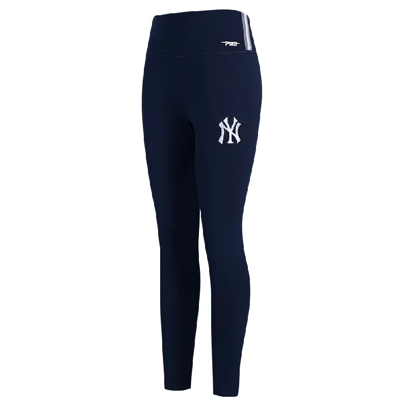 LEGGINGS MLB NEW YORK YANKEES SCRIPT TAIL PARA MUJER Comfortable Zip-Up Leggings