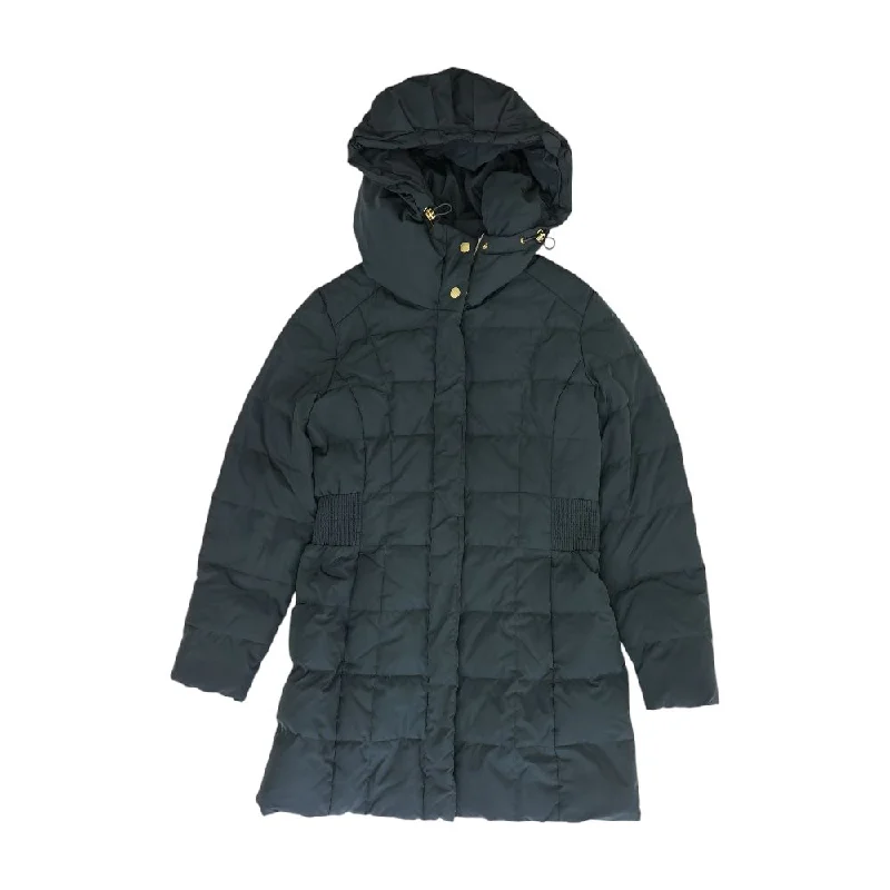 Charcoal Solid Puffer Coat Vest Waistcoat Gilet