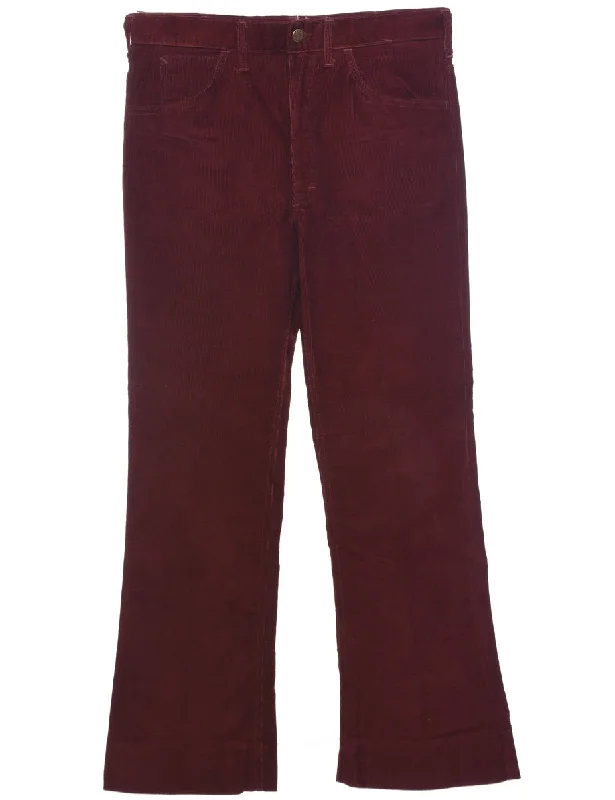 Lee Corduroy Trousers - W33 L31 Trousers Print Floral