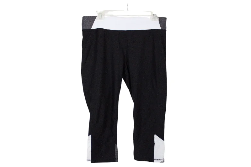 Xersion Fitted Capri Legging | L Trendy Mesh Leggings