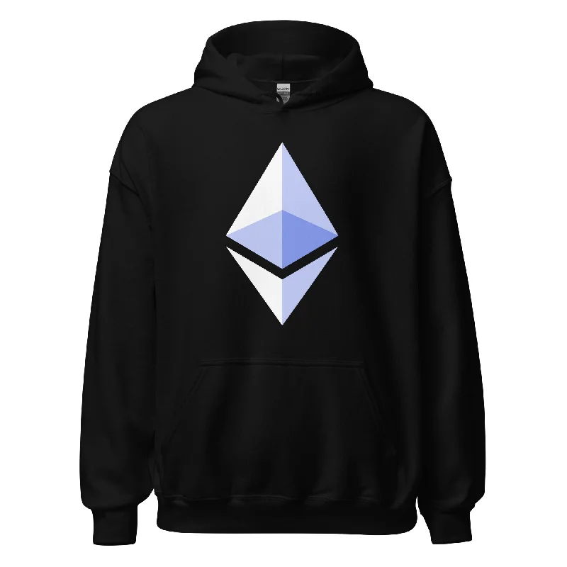 ETH Ethereum Cryptocurrency Symbol Pullover Hoodie Sweatshirt Set Sleeve Pullover