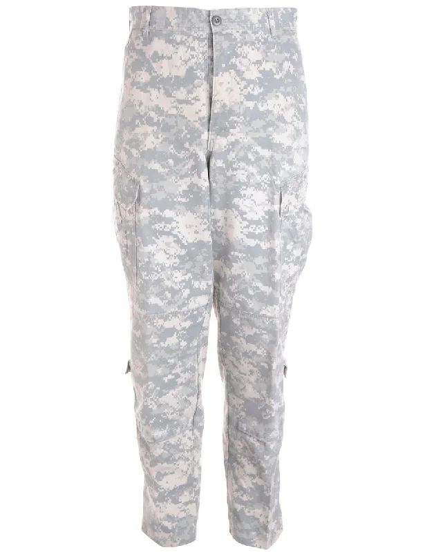 Label Jacob Tapered Army Trousers Trousers Print Floral