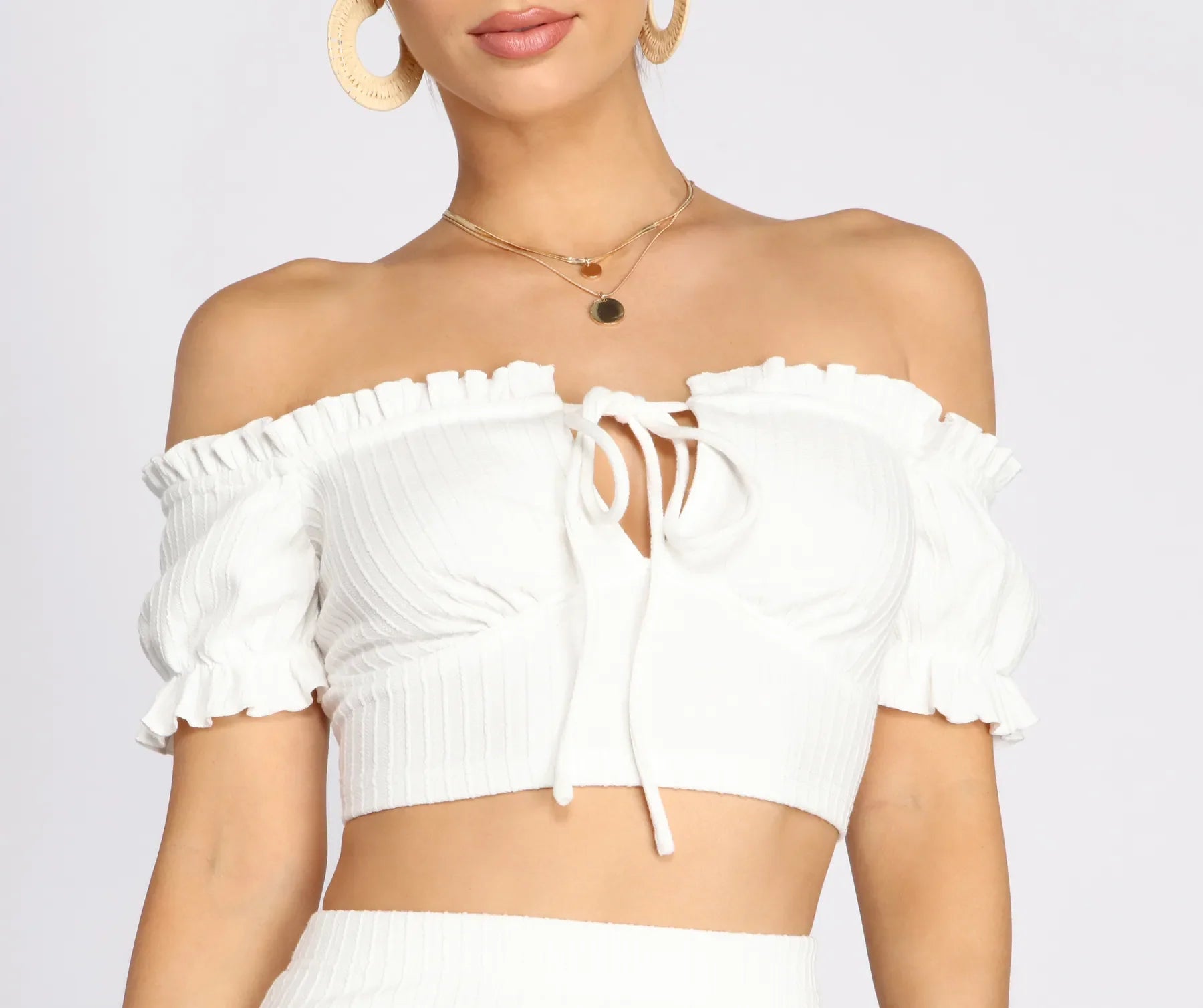 Ready For My Close Up Textured Crop Top Silk Blend Satin Velvet