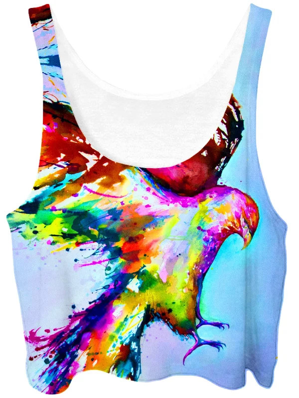Faust Crop Top Handmade Hand-knitted Hand-woven
