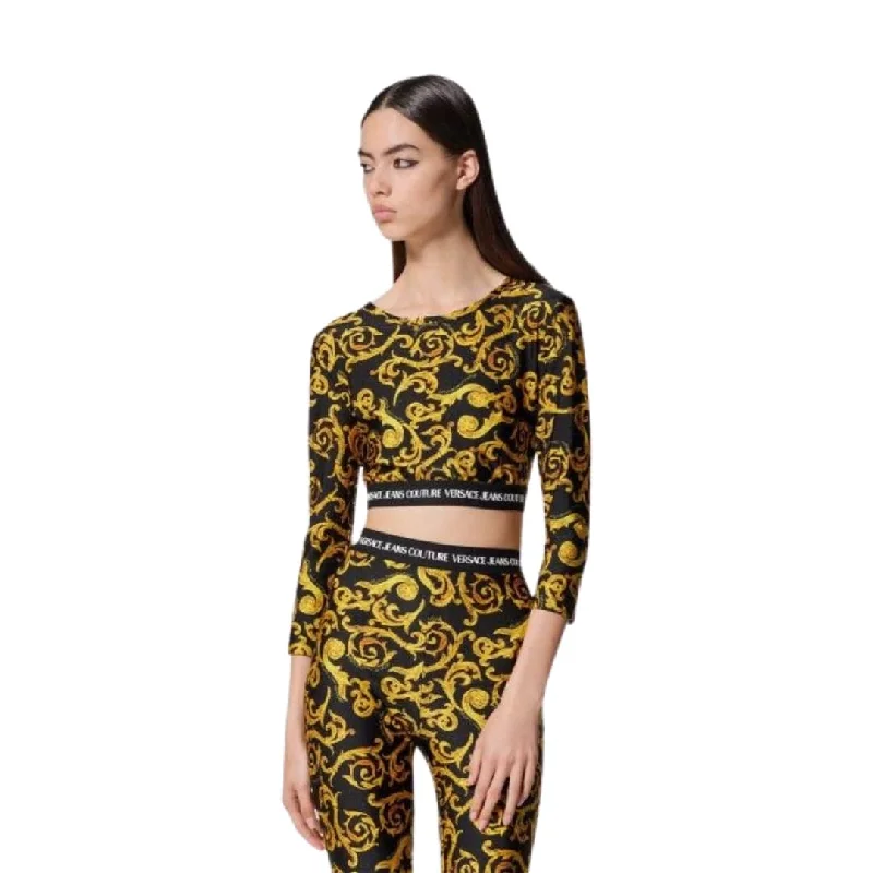 VERSACE - Barocco Printed Crop Top And Short Set Anti-Shrink Durable Soft