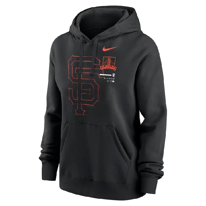 Nike Women's San Francisco Giants Big Game Pullover Hoodie - Black Box Sleeve Comfort Nike Women's San Francisco Giants Big Game Pullover Hoodie - Black Box Sleeve Comfort